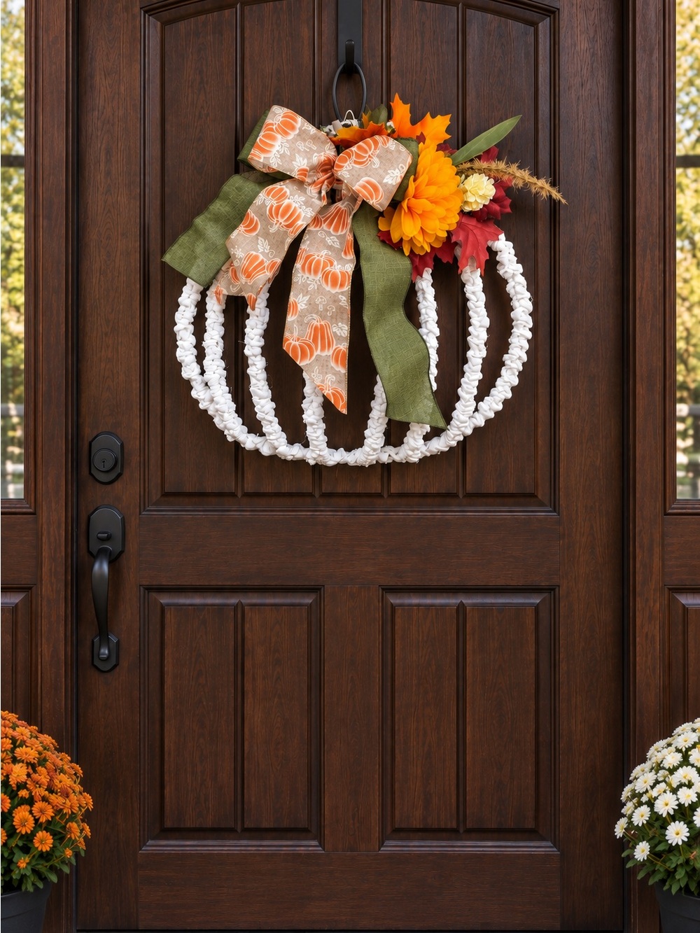 Handmade Fall Pumpkin Wreath 🍂 - Picture 6 of 6
